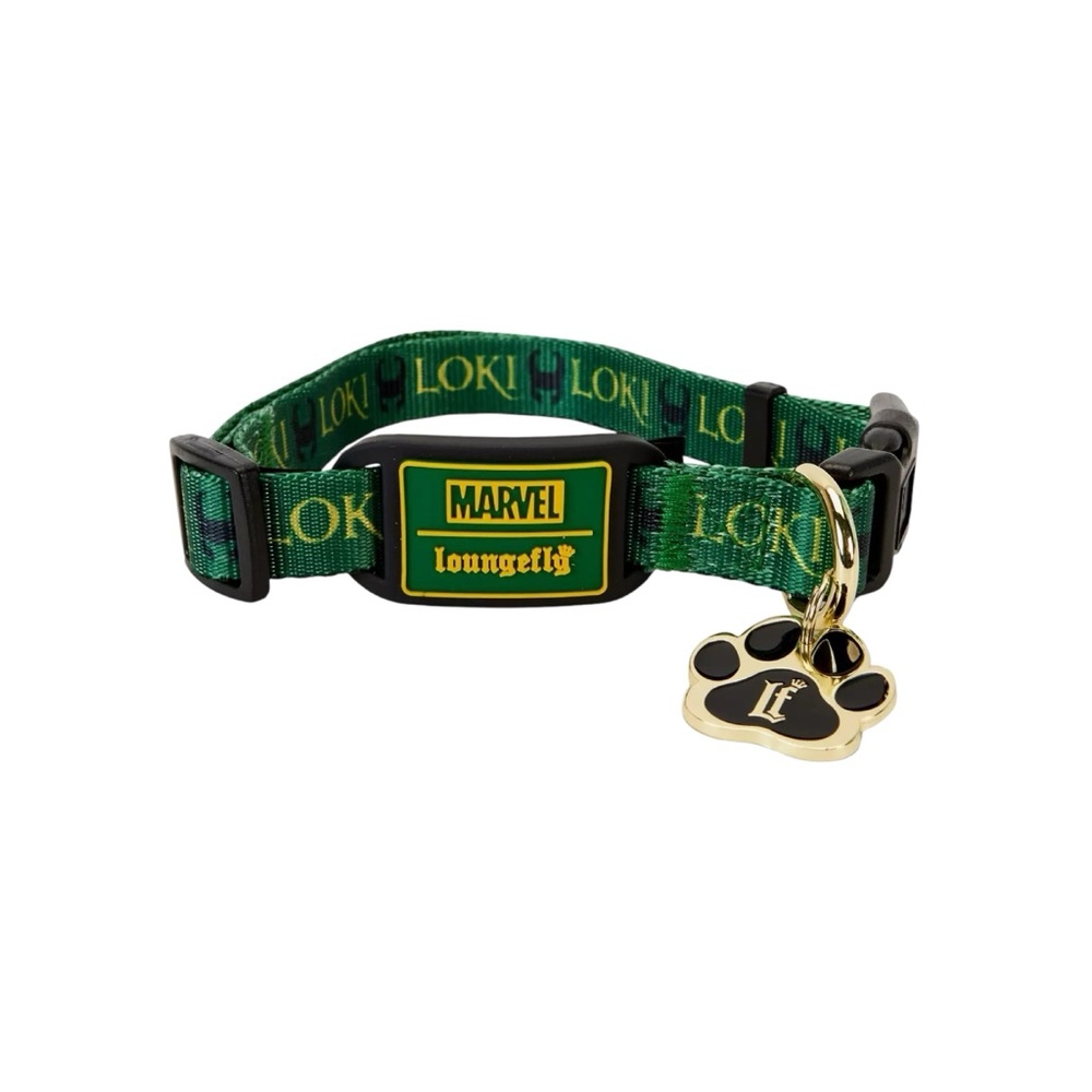 NEW Loungefly Disney Marvel Loki Small Pet Collar